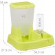 Relaxdays 2-in-1 Food & Water Dispenser, Duo Dispenser for Dogs and Cats, Bottle, 4 Litres, Plastic, Dark Grey Relaxdays 2-in-1 Food & Water Dispenser, Duo Dispenser for Dogs and Cats, Bottle, 4 Litres, Plastic, Dark Grey