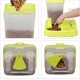 Relaxdays 2-in-1 Food & Water Dispenser, Duo Dispenser for Dogs and Cats, Bottle, 4 Litres, Plastic, Dark Grey Relaxdays 2-in-1 Food & Water Dispenser, Duo Dispenser for Dogs and Cats, Bottle, 4 Litres, Plastic, Dark Grey