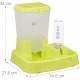 Relaxdays 2-in-1 Food & Water Dispenser, Duo Dispenser for Dogs and Cats, Bottle, 4 Litres, Plastic, Dark Grey Relaxdays 2-in-1 Food & Water Dispenser, Duo Dispenser for Dogs and Cats, Bottle, 4 Litres, Plastic, Dark Grey