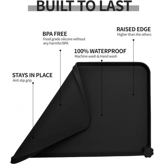 Reopet Non-Stick Silicone Bowl Mat FDA Approved Waterproof Reopet Non-Stick Silicone Bowl Mat FDA Approved Waterproof