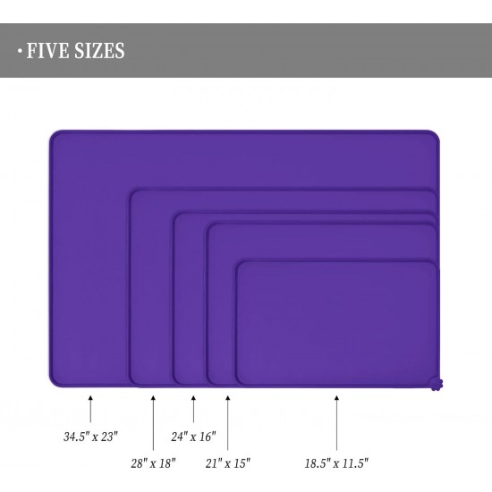 Reopet Non-Stick Silicone Bowl Mat FDA Approved Waterproof Reopet Non-Stick Silicone Bowl Mat FDA Approved Waterproof