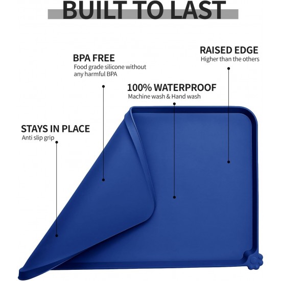 Reopet Non-Stick Silicone Bowl Mat FDA Approved Waterproof Reopet Non-Stick Silicone Bowl Mat FDA Approved Waterproof