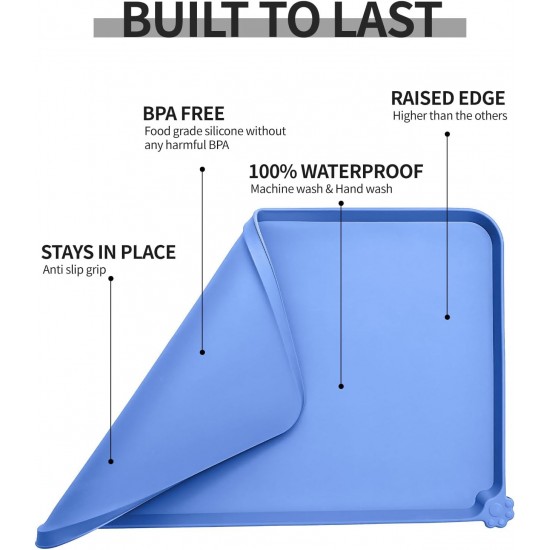 Reopet Non-Stick Silicone Bowl Mat FDA Approved Waterproof Reopet Non-Stick Silicone Bowl Mat FDA Approved Waterproof