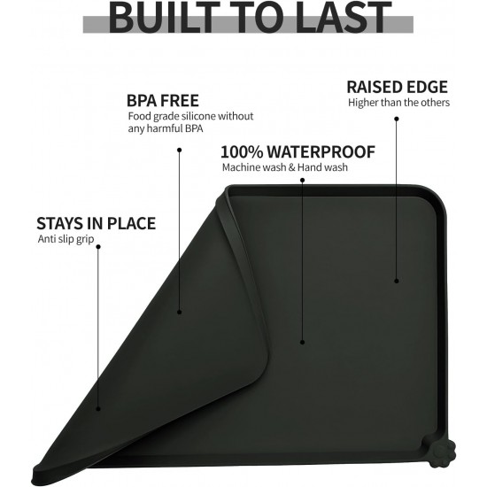 Reopet Non-Stick Silicone Bowl Mat FDA Approved Waterproof Reopet Non-Stick Silicone Bowl Mat FDA Approved Waterproof