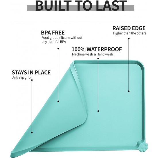 Reopet Non-Stick Silicone Bowl Mat FDA Approved Waterproof Reopet Non-Stick Silicone Bowl Mat FDA Approved Waterproof