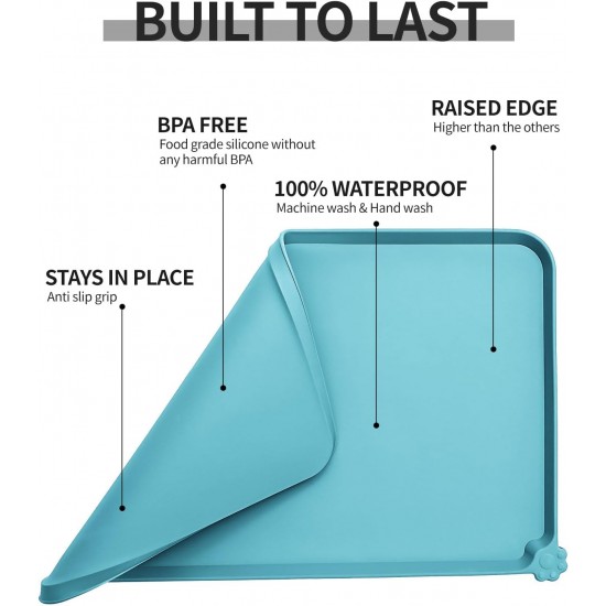 Reopet Non-Stick Silicone Bowl Mat FDA Approved Waterproof Reopet Non-Stick Silicone Bowl Mat FDA Approved Waterproof
