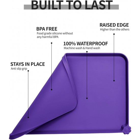 Reopet Non-Stick Silicone Bowl Mat FDA Approved Waterproof Reopet Non-Stick Silicone Bowl Mat FDA Approved Waterproof