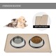 Reopet Silicone Pet Feeding Mats, Waterproof Dog and Cat Place Mats with Raised Edges, Dog and Cat Bowl Mats, Choice of Sizes Reopet Silicone Pet Feeding Mats, Waterproof Dog and Cat Place Mats with Raised Edges, Dog and Cat Bowl Mats, Choice of Sizes