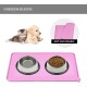 Reopet Silicone Pet Feeding Mats, Waterproof Dog and Cat Place Mats with Raised Edges, Dog and Cat Bowl Mats, Choice of Sizes Reopet Silicone Pet Feeding Mats, Waterproof Dog and Cat Place Mats with Raised Edges, Dog and Cat Bowl Mats, Choice of Sizes