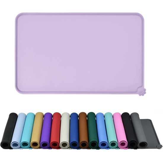 Reopet Silicone Pet Feeding Mats, Waterproof Dog and Cat Place Mats with Raised Edges, Dog and Cat Bowl Mats, Choice of Sizes Reopet Silicone Pet Feeding Mats, Waterproof Dog and Cat Place Mats with Raised Edges, Dog and Cat Bowl Mats, Choice of Sizes