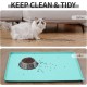 Reopet Silicone Pet Feeding Mats, Waterproof Dog and Cat Place Mats with Raised Edges, Dog and Cat Bowl Mats, Choice of Sizes Reopet Silicone Pet Feeding Mats, Waterproof Dog and Cat Place Mats with Raised Edges, Dog and Cat Bowl Mats, Choice of Sizes
