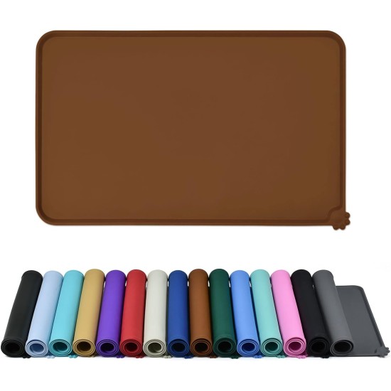 Reopet Silicone Pet Feeding Mats, Waterproof Dog and Cat Place Mats with Raised Edges, Dog and Cat Bowl Mats, Choice of Sizes Reopet Silicone Pet Feeding Mats, Waterproof Dog and Cat Place Mats with Raised Edges, Dog and Cat Bowl Mats, Choice of Sizes