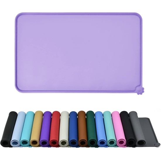 Reopet Silicone Pet Feeding Mats, Waterproof Dog and Cat Place Mats with Raised Edges, Dog and Cat Bowl Mats, Choice of Sizes Reopet Silicone Pet Feeding Mats, Waterproof Dog and Cat Place Mats with Raised Edges, Dog and Cat Bowl Mats, Choice of Sizes