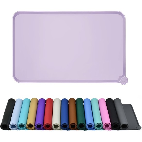 Reopet Silicone Pet Feeding Mats, Waterproof Dog and Cat Place Mats with Raised Edges, Dog and Cat Bowl Mats, Choice of Sizes Reopet Silicone Pet Feeding Mats, Waterproof Dog and Cat Place Mats with Raised Edges, Dog and Cat Bowl Mats, Choice of Sizes