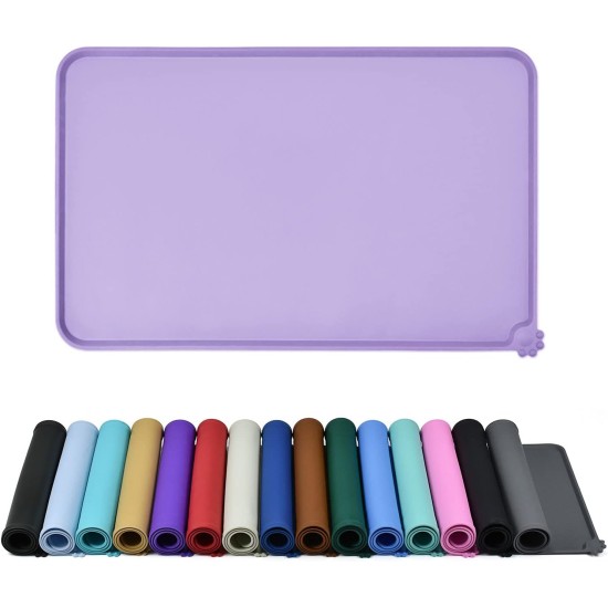 Reopet Silicone Pet Feeding Mats, Waterproof Dog and Cat Place Mats with Raised Edges, Dog and Cat Bowl Mats, Choice of Sizes Reopet Silicone Pet Feeding Mats, Waterproof Dog and Cat Place Mats with Raised Edges, Dog and Cat Bowl Mats, Choice of Sizes