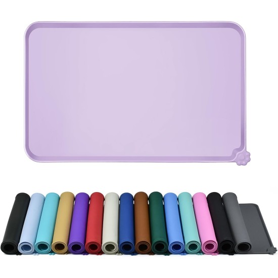 Reopet Silicone Pet Feeding Mats, Waterproof Dog and Cat Place Mats with Raised Edges, Dog and Cat Bowl Mats, Choice of Sizes Reopet Silicone Pet Feeding Mats, Waterproof Dog and Cat Place Mats with Raised Edges, Dog and Cat Bowl Mats, Choice of Sizes