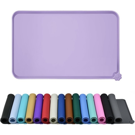 Reopet Silicone Pet Feeding Mats, Waterproof Dog and Cat Place Mats with Raised Edges, Dog and Cat Bowl Mats, Choice of Sizes Reopet Silicone Pet Feeding Mats, Waterproof Dog and Cat Place Mats with Raised Edges, Dog and Cat Bowl Mats, Choice of Sizes