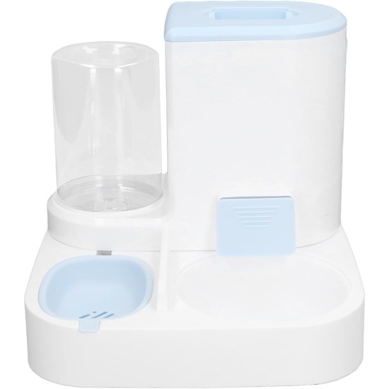 RiToEasysports Automatic Pet Feeder, Water and Food Bowl Set, Automatic Feeder, Multifunctional, 2-in-1, One-Piece, Large Capacity, Cat Drinkers (Grey) RiToEasysports Automatic Pet Feeder, Water and Food Bowl Set, Automatic Feeder, Multifunctional, 2-in-1, One-Piece, Large Capacity, Cat Drinkers (Grey)