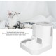 RiToEasysports Automatic Pet Feeder, Water and Food Bowl Set, Automatic Feeder, Multifunctional, 2-in-1, One-Piece, Large Capacity, Cat Drinkers (Grey) RiToEasysports Automatic Pet Feeder, Water and Food Bowl Set, Automatic Feeder, Multifunctional, 2-in-1, One-Piece, Large Capacity, Cat Drinkers (Grey)