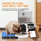 Romiromi Automatic Cat Feeder, 2.4G & 5G WiFi, 4.5L, 1-10 Meals/Day, 1-15 Day, Automatic Feeder with Stainless Steel Bowl, Automatic Cat Feeder Romiromi Automatic Cat Feeder, 2.4G & 5G WiFi, 4.5L, 1-10 Meals/Day, 1-15 Day, Automatic Feeder with Stainless Steel Bowl, Automatic Cat Feeder