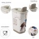 Rotho plastic pet food storage box (PP) with cat design - Cody dry food., medium Rotho plastic pet food storage box (PP) with cat design - Cody dry food., medium