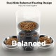 SURDY 3L Automatic Cat Feeder, 2 Bowls, Feeder for Cats and Dogs, Even Distribution Cat Food with 2 Stainless Steel Bowls, 10s Meal Recording and Timer Setting 1-6 Meals/Day SURDY 3L Automatic Cat Feeder, 2 Bowls, Feeder for Cats and Dogs, Even Distribution Cat Food with 2 Stainless Steel Bowls, 10s Meal Recording and Timer Setting 1-6 Meals/Day
