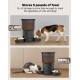 SURDY 3L Automatic Cat Feeder, 2 Bowls, Feeder for Cats and Dogs, Even Distribution Cat Food with 2 Stainless Steel Bowls, 10s Meal Recording and Timer Setting 1-6 Meals/Day SURDY 3L Automatic Cat Feeder, 2 Bowls, Feeder for Cats and Dogs, Even Distribution Cat Food with 2 Stainless Steel Bowls, 10s Meal Recording and Timer Setting 1-6 Meals/Day