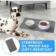 Silicone Feeding Mats for Pets, Cat Place Mats, Bowl Mat, Rubber Mat, Pet Feeding Mat, Non-Slip Mat, Waterproof Cat Bowl Mats, Easy to Clean, 48 x 30 cm, Light Grey Silicone Feeding Mats for Pets, Cat Place Mats, Bowl Mat, Rubber Mat, Pet Feeding Mat, Non-Slip Mat, Waterproof Cat Bowl Mats, Easy to Clean, 48 x 30 cm, Light Grey
