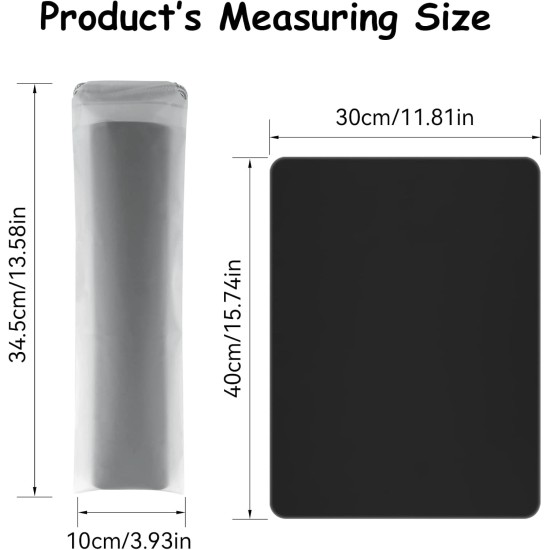 Silicone Mat 30 x 40 cm, Black Silicone Mat, Table Mat, Heat Resistant, Craft Mat, Smooth, Bowl Mat, Dogs, Cats, Non-Stick Waterproof with Storage Bag for Crafts, Place Mat Silicone Mat 30 x 40 cm, Black Silicone Mat, Table Mat, Heat Resistant, Craft Mat, Smooth, Bowl Mat, Dogs, Cats, Non-Stick Waterproof with Storage Bag for Crafts, Place Mat
