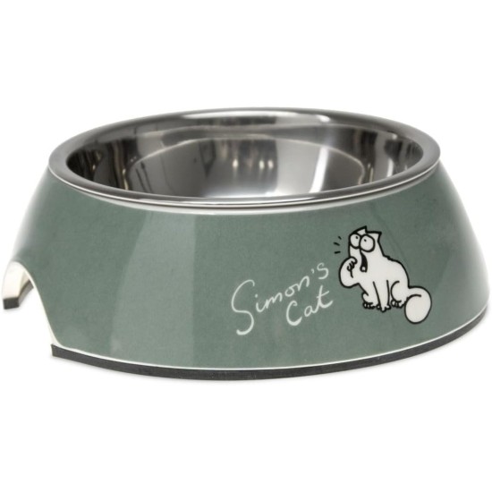 Simons Cat Bowl, Plastic, Green, 160 ml, 14 x 14 x 4.5 cm Simons Cat Bowl, Plastic, Green, 160 ml, 14 x 14 x 4.5 cm