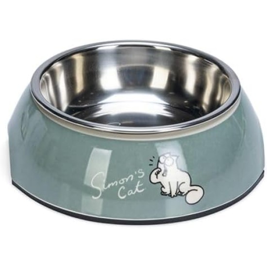 Simons Cat Bowl, Plastic, Green, 160 ml, 14 x 14 x 4.5 cm Simons Cat Bowl, Plastic, Green, 160 ml, 14 x 14 x 4.5 cm