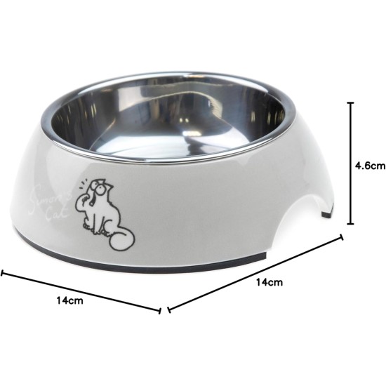 Simons Cat Bowl, Plastic, Green, 160 ml, 14 x 14 x 4.5 cm Simons Cat Bowl, Plastic, Green, 160 ml, 14 x 14 x 4.5 cm