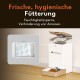 Snow+ Cat Feeder, 4L Automatic Feeder for Cats and Dogs, WiFi Automatic Cat Feeder with App Control, Dual Power Supply, 3 Fresh Locks, 1-10 Meals/Day