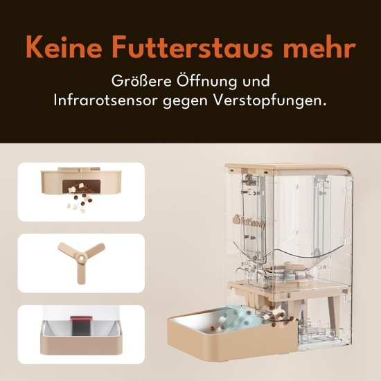 Snow+ Cat Feeder, 4L Automatic Feeder for Cats and Dogs, WiFi Automatic Cat Feeder with App Control, Dual Power Supply, 3 Fresh Locks, 1-10 Meals/Day Snow+ Cat Feeder, 4L Automatic Feeder for Cats and Dogs, WiFi Automatic Cat Feeder with App Control, Dual Power Supply, 3 Fresh Locks, 1-10 Meals/Day