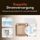 Snow+ Cat Feeder, 4L Automatic Feeder for Cats and Dogs, WiFi Automatic Cat Feeder with App Control, Dual Power Supply, 3 Fresh Locks, 1-10 Meals/Day
