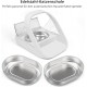 Stainless Steel Bowls for Automatic Microchip Pet Feeder - Sealing Ring Design to Keep Fresh and Odor Reduction, Easy to Clean, Set of 2 Stainless Steel Bowls for Automatic Microchip Pet Feeder - Sealing Ring Design to Keep Fresh and Odor Reduction, Easy to Clean, Set of 2