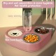 Stainless Steel Double Bowl, 3-in-1 Cat Food Bowls High with Automatic Water Dispenser, Double Feeding Bowl for Small and Medium Cats and Dogs (Blue) Stainless Steel Double Bowl, 3-in-1 Cat Food Bowls High with Automatic Water Dispenser, Double Feeding Bowl for Small and Medium Cats and Dogs (Blue)