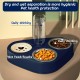 Stainless Steel Double Bowl, 3-in-1 Cat Food Bowls High with Automatic Water Dispenser, Double Feeding Bowl for Small and Medium Cats and Dogs (Blue) Stainless Steel Double Bowl, 3-in-1 Cat Food Bowls High with Automatic Water Dispenser, Double Feeding Bowl for Small and Medium Cats and Dogs (Blue)