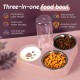 Stainless Steel Double Bowl, 3-in-1 Cat Food Bowls High with Automatic Water Dispenser, Double Feeding Bowl for Small and Medium Cats and Dogs (Blue) Stainless Steel Double Bowl, 3-in-1 Cat Food Bowls High with Automatic Water Dispenser, Double Feeding Bowl for Small and Medium Cats and Dogs (Blue)