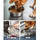Stainless Steel Food Bowl, 600ml, Food Grade Dog Bowl with Non-Slip Silicone Base, Rustproof Water Bowl for Dogs and Cats, Dishwasher Safe Stainless Steel Food Bowl, 600ml, Food Grade Dog Bowl with Non-Slip Silicone Base, Rustproof Water Bowl for Dogs and Cats, Dishwasher Safe