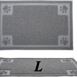 Suhaco Dog Mat Cat Food Mats Non-Slip Waterproof Table Bowl for Dogs and Cats (L) Suhaco Dog Mat Cat Food Mats Non-Slip Waterproof Table Bowl for Dogs and Cats (L)