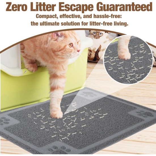 Suhaco Dog Mat Cat Food Mats Non-Slip Waterproof Table Bowl for Dogs and Cats (L) Suhaco Dog Mat Cat Food Mats Non-Slip Waterproof Table Bowl for Dogs and Cats (L)