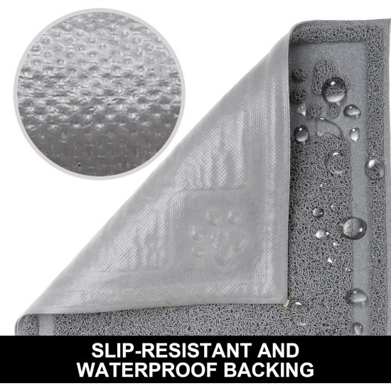 Suhaco Dog Mat Cat Food Mats Non-Slip Waterproof Table Bowl for Dogs and Cats (L) Suhaco Dog Mat Cat Food Mats Non-Slip Waterproof Table Bowl for Dogs and Cats (L)