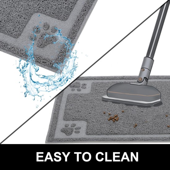 Suhaco Dog Mat Cat Food Mats Non-Slip Waterproof Table Bowl for Dogs and Cats (L) Suhaco Dog Mat Cat Food Mats Non-Slip Waterproof Table Bowl for Dogs and Cats (L)