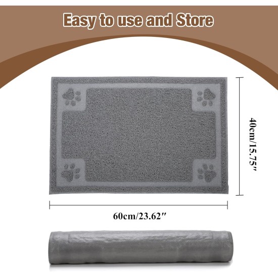 Suhaco Dog Mat Cat Food Mats Non-Slip Waterproof Table Bowl for Dogs and Cats (L) Suhaco Dog Mat Cat Food Mats Non-Slip Waterproof Table Bowl for Dogs and Cats (L)