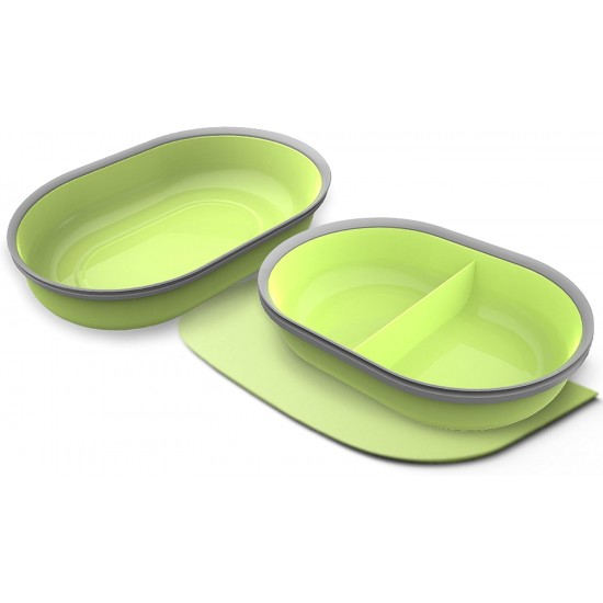 Sureflap SureFeed Microchip Pet Feeder Mat and Bowl Set, Green Sureflap SureFeed Microchip Pet Feeder Mat and Bowl Set, Green