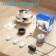 TOMXCUTE Drinking Fountain for Cats 3.2 L Stainless Steel Cat Fountain Waterfall for Cats Small Dogs Tap Design Dishwasher Safe with 1 Sponge and 3 Carbon Filters