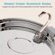 TOMXCUTE Drinking Fountain for Cats 3.2 L Stainless Steel Cat Fountain Waterfall for Cats Small Dogs Tap Design Dishwasher Safe with 1 Sponge and 3 Carbon Filters