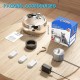TOMXCUTE Drinking Fountain for Cats 3.2 L Stainless Steel Cat Fountain Waterfall for Cats Small Dogs Tap Design Dishwasher Safe with 1 Sponge and 3 Carbon Filters