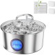 TOMXCUTE Stainless Steel Cat Fountain: Drinking Fountain for Cats - 3.2 L Cat Fountain for Cats - Ultra-Quiet Cat Drinking Fountain - Cat Drinking Fountain - Water Fountain for Cats - for Multiple TOMXCUTE Stainless Steel Cat Fountain: Drinking Fountain for Cats - 3.2 L Cat Fountain for Cats - Ultra-Quiet Cat Drinking Fountain - Cat Drinking Fountain - Water Fountain for Cats - for Multiple